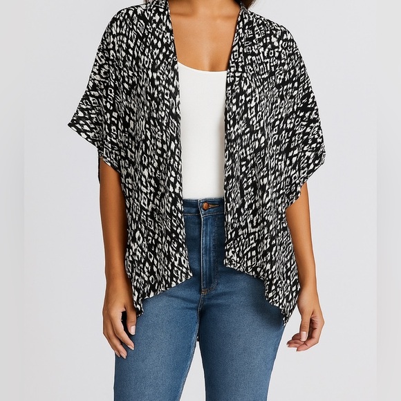 Cotton On Accessories - Cotton On Monochrome Patterned Cardigan